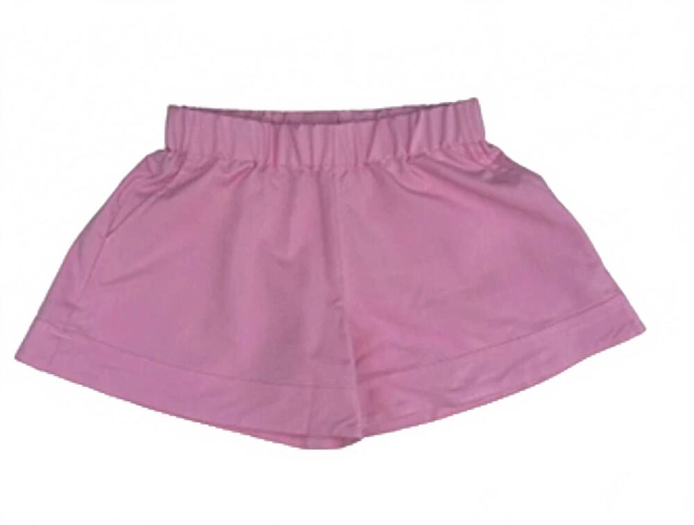 NEW LITTLE OLIN girls chambray shorts in pink